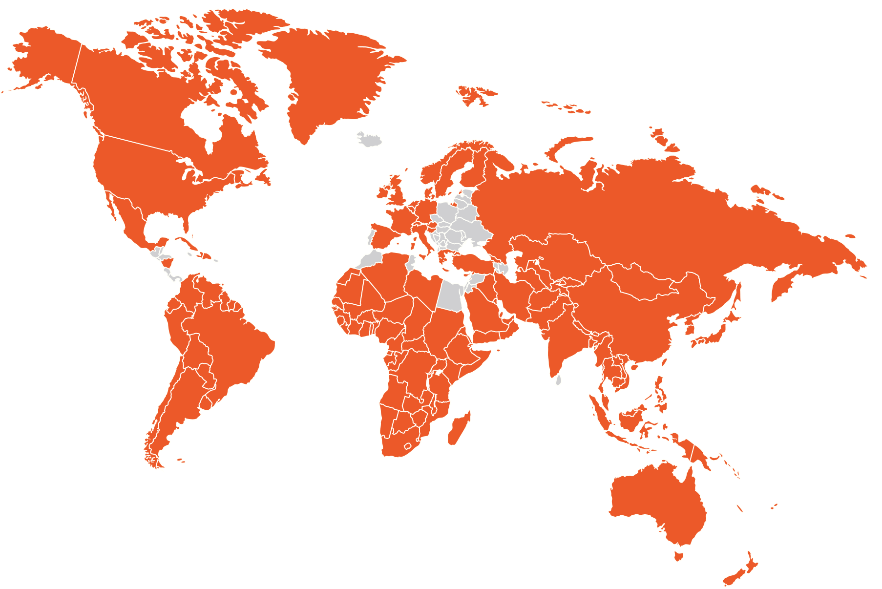 operational presence across 6 continents